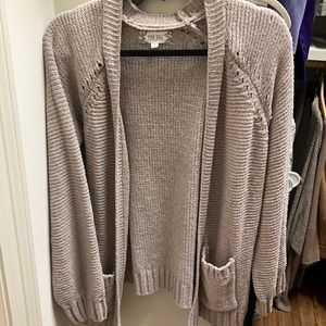 Chenille cardigan
